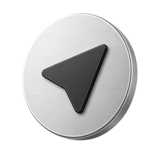 Decorative 3D arrow icon representing 
